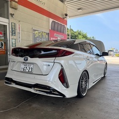プリウス　52 PHV モデリスタフルエアロ　19インチ　車検長い　車高調新品　タイヤ新品の画像