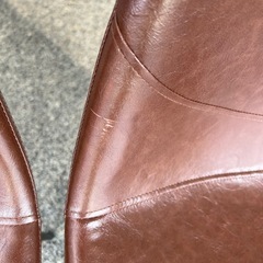 レザー　チェア　3脚セットの画像