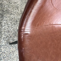 レザー　チェア　3脚セットの画像