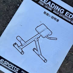 リーディングエッジ バックエクステンションベンチ LE-HRC 折りたたみ式 背筋マシン 腹筋台の画像