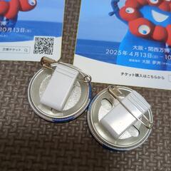 ミャクミャク　ステッカー　缶バッチの画像