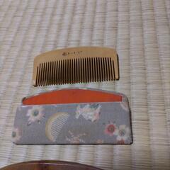 くし 櫛 着物 和もの つげ 木製の画像