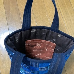 パッチワーク　手作り　手提げバックの画像
