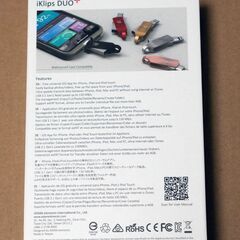 ADAM iKlips DUO+ iPhoneとiPad対応 Lightning(ライトニング) USBメモリ 64GB シルバー MFi認証 国内正規品の画像