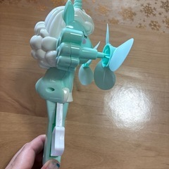 ユニコーン ハンディファン 水色の画像