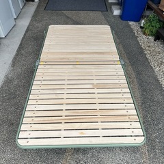 ATEX 折りたたみすのこベッド　シングルサイズの画像