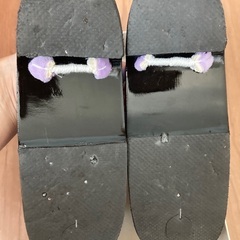 草履　下駄　朝顔柄の画像