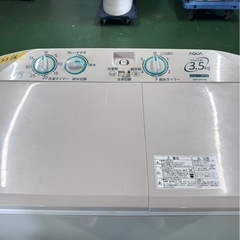 AQUA 二層式洗濯機　3.5kg AQW-N351の画像
