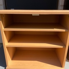 組み合わせて使える木製収納の画像