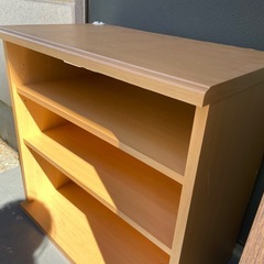組み合わせて使える木製収納の画像