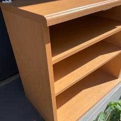組み合わせて使える木製収納の画像