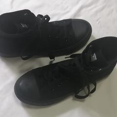 KENNETH CASUAL SNE AKER ハイカットスニーカー 黒　26.5cmの画像