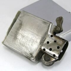中古 火花確認済み ZIPPO 鏡面仕上げ 1985年製造 名前の刻印有 オイルライター 札幌市 清田区 平岡の画像