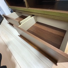 木目調テレビ台の画像
