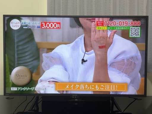 TV 42型SHARP 2T-C42BE1 (ソラ) 高知城前のテレビ《液晶テレビ