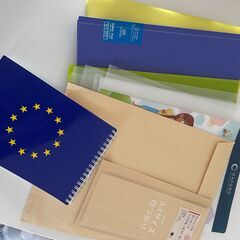 【まとめ売り】クリアファイル、フォルダー、未使用封筒、ポストカードなどの画像