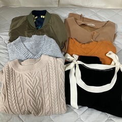 レディース服　M〜Lサイズ　40着以上（冬物コート含）の画像