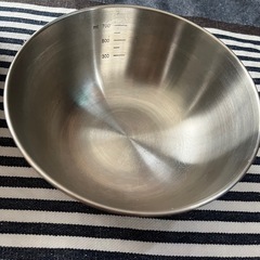 【お譲り先決定】無印良品　目盛りつき　ステンレスボール　大中小セット　ステンレスボウルの画像