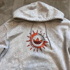 レア★adidas パーカー　グレー　Lサイズの画像