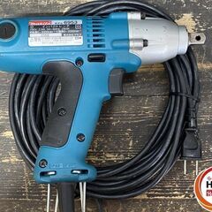 【引き取り限定】【中古品】makita マキタ 6953 インパクトレンチ 単相100V 最大締付けトルク:150N・m 角ドライブsq:12.7mm ※本体のみの画像