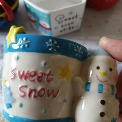 クリスマス陶器製カップ8個の画像