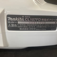 マキタ コードレス掃除機CL107 紙パック式 CL107FDSHW  リサイクルショップ宮崎屋　住吉店25.8.13の画像