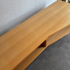 天然木　テレビボードの画像
