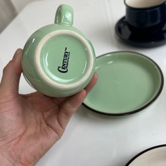 【リユース☆エコちょっぷ】 seria カップ&ソーサー　セットの画像