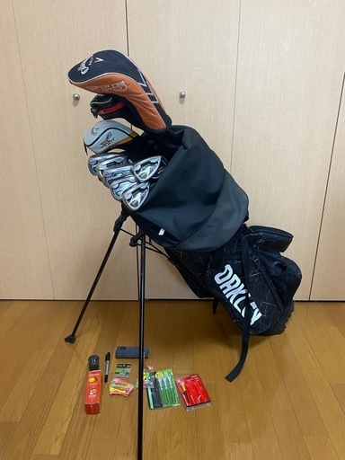 【受取者決定】ゴルフクラブバッグ　オークリー　クラブ等いろいろセット