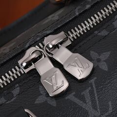 LOUIS VUITTON (ルイヴィトン) キーポルバンドリエール35 モノグラムエクリプス レザー 2WAY ハンド ショルダー ボストンバッグ ブラック M46655の画像