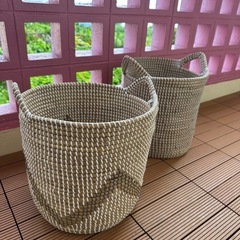 ランドリーバスケット　２点セットの画像
