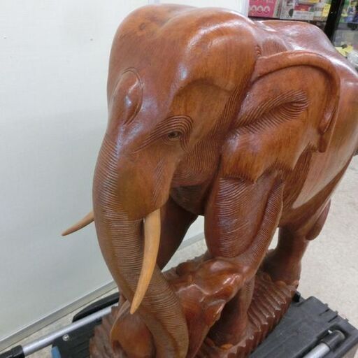 ゾウの置き物 象の置き物 親子象 幅50×高さ約60m 親子象 親子 オブジェ インテリア 札幌 西野店
