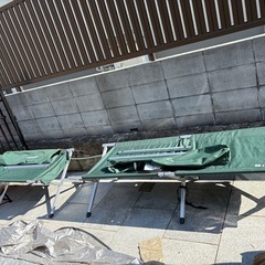 キャンプ　　ベッド　折りたたみ　収納袋付き　2 セットの画像
