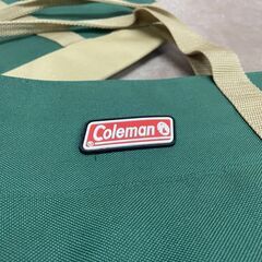 中古品 コールマン トートバッグ 2個 緑系 Coleman レジャー アウトドア お買い物バッグ エコバッグ 丈夫 の画像