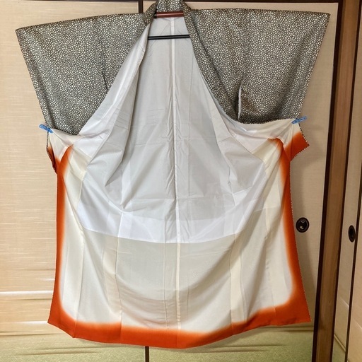 着物　小紋　袷　しつけ糸付き　未使用品