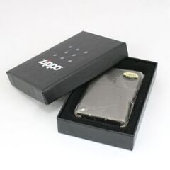 中古 火花確認済み ZIPPO グレー系カラー 2006年製造 オイルライター 箱付き 札幌市 清田区 平岡の画像