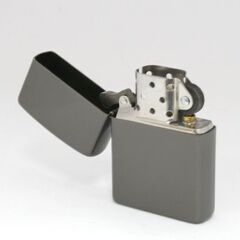 中古 火花確認済み ZIPPO グレー系カラー 2006年製造 オイルライター 箱付き 札幌市 清田区 平岡の画像