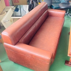 応接4点セット　3人掛けけソファ　1人掛けソファ×2  センターテーブル　応接セット　茶色　の画像