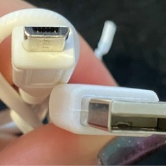 【決まりました】USBコード Bタイプ 白19cmの画像