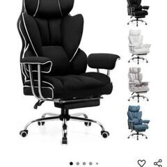 GT RACING ゲーミングチェア オットマン付の画像