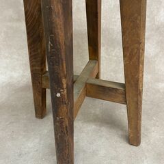 ②　中古品 スツール 丸椅子 丸イス 木製 レトロ アンティーク 古い家具 中古家具 いす の画像