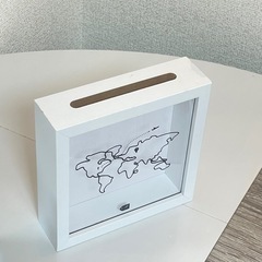 貯金箱 世界地図の画像