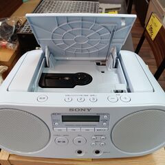 SONY　ソニー　CDラジオ　ZS-S40　2021年製　ホワイト 白　■近隣配送無料 買取GO‼　栄和店の画像