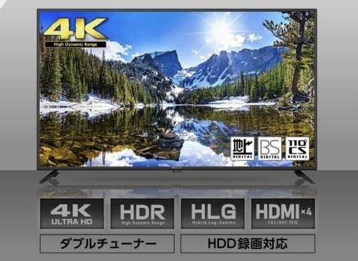 2024年【極美品】55型 4K液晶テレビ