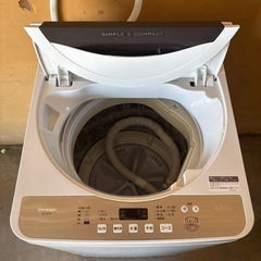 SHARP 洗濯機<2018年式> 4.5kg ES-GE4B-Cの画像