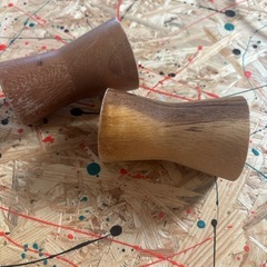 木製　ソルトアンドペッパー入れの画像