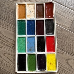 顔彩　絵具の画像