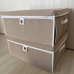 ニトリ　折りたためる2way衣装ケース　2個セットの画像