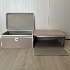 ニトリ　折りたためる2way衣装ケース　2個セットの画像