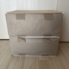 ニトリ　折りたためる2way衣装ケース　2個セットの画像